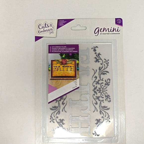 Brand New Gemini/Crafter's Companion Set of 3 Cutting and Embossing folders - Picture 3 of 5